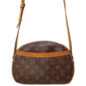 Louis Vuitton Monogram Leather Blois Shoulder Bag Brown